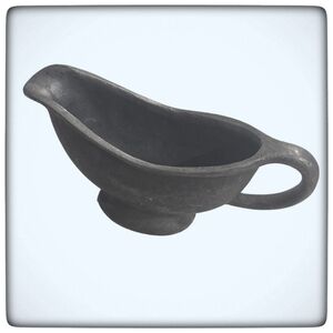 Vintage Pewter Sauce / Gravy Boat Server